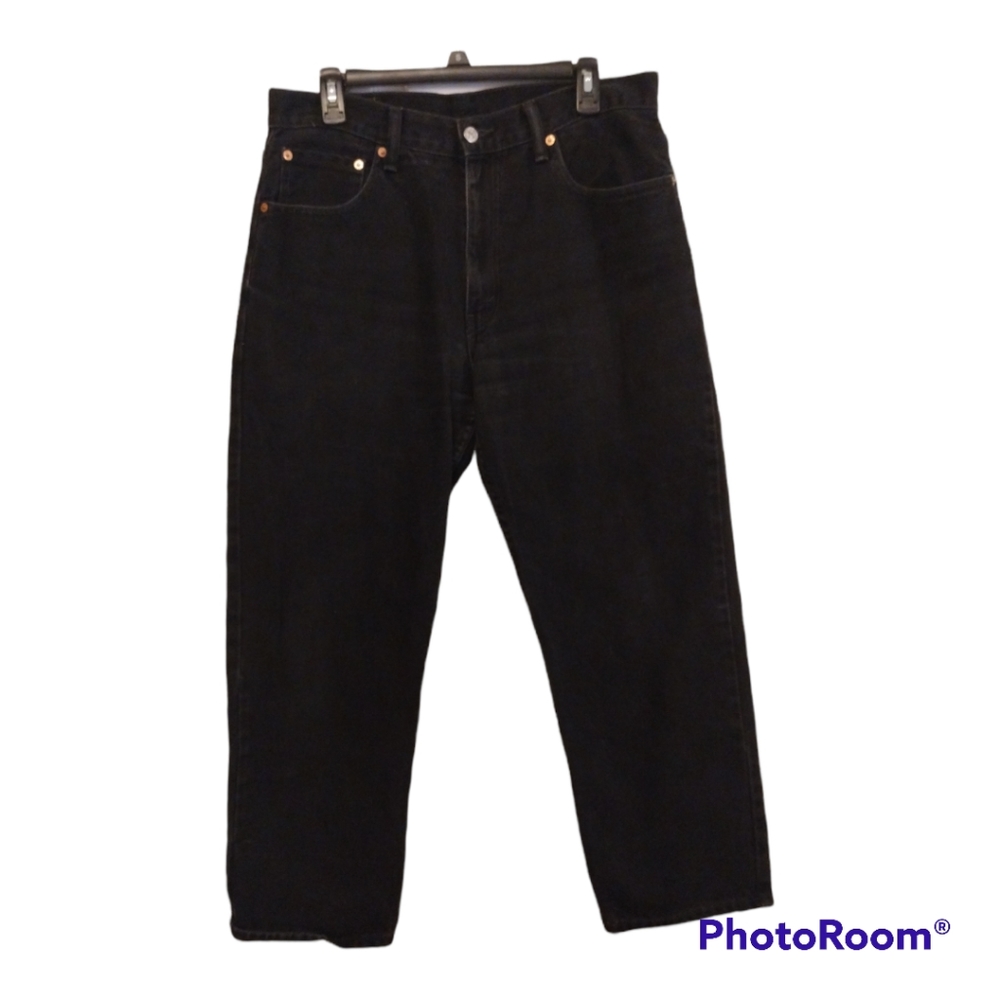 Vintage women's black high rise 550 Levi's